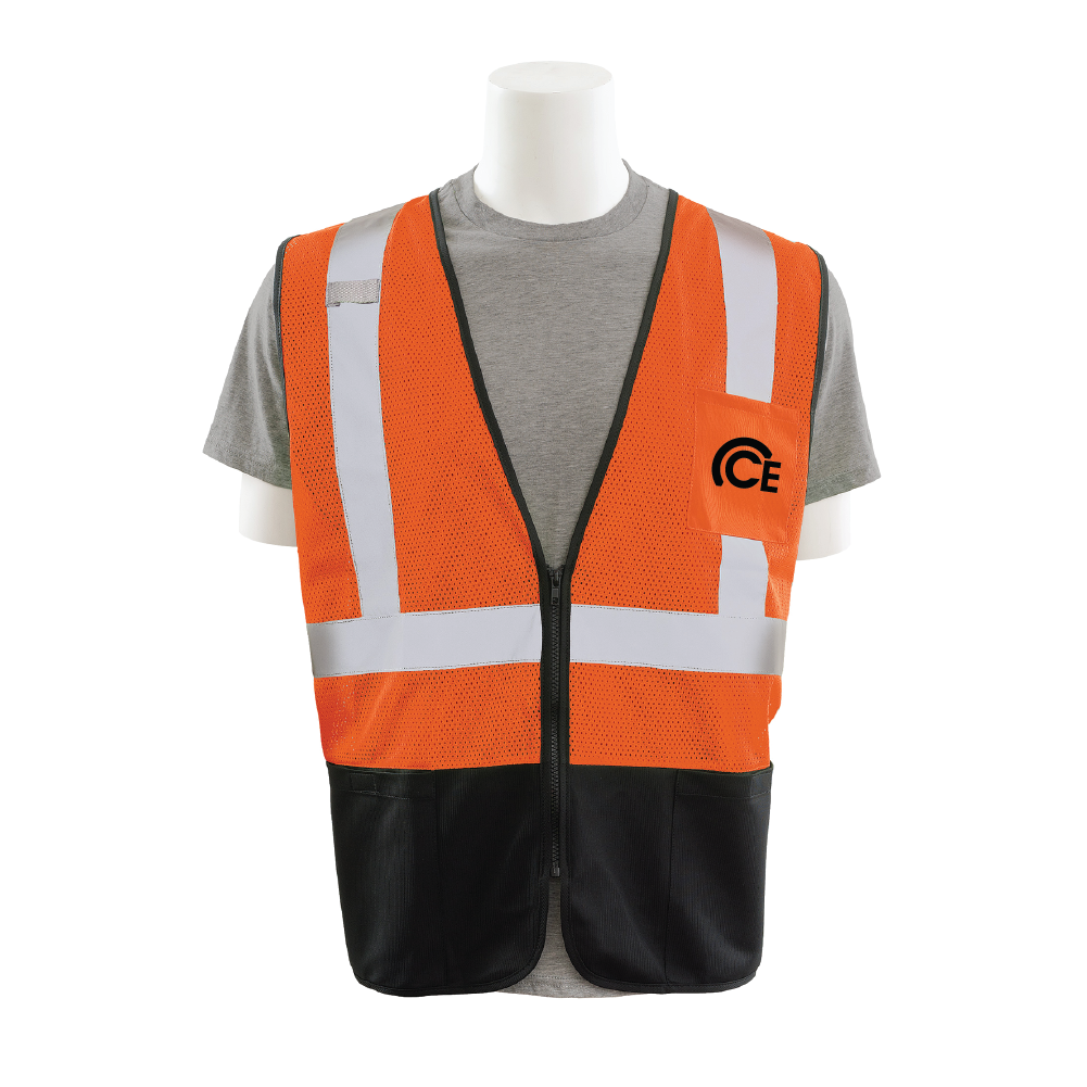 Supervisor/Manager/Visitor Orange Safety Vest